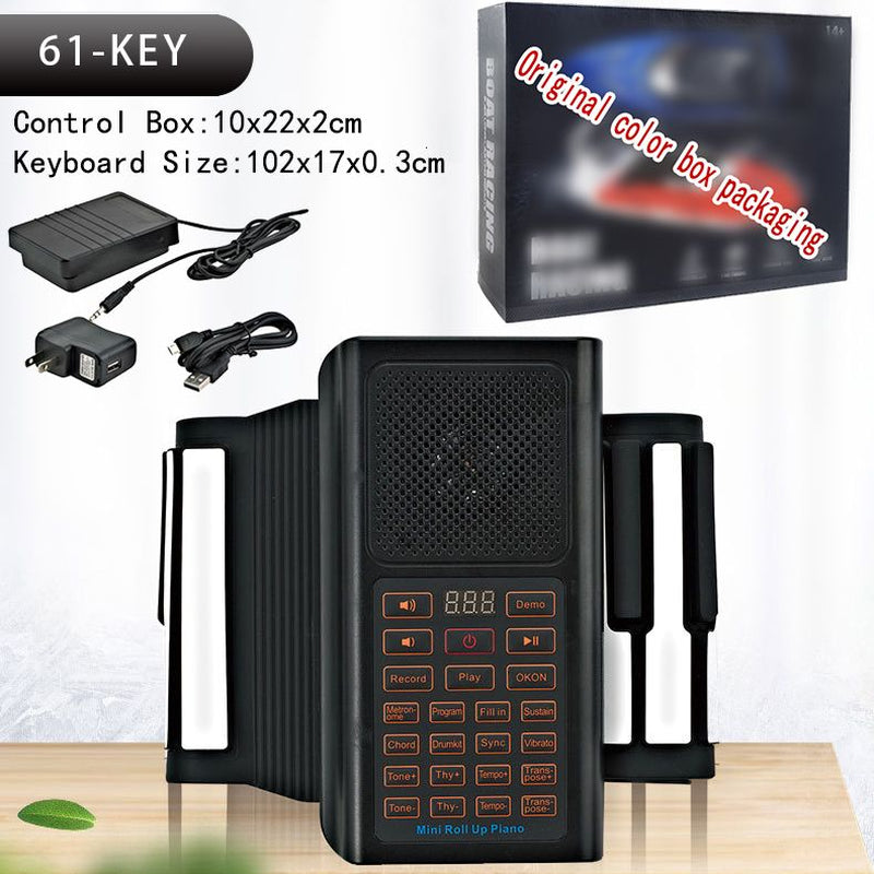 Baby Music Sound Toys Electronic Hand Roll Piano 49 61 88 Key Beginner Keyboard Instruments Kids Learning Toys for Children Boys Musical Girls Music 230629
