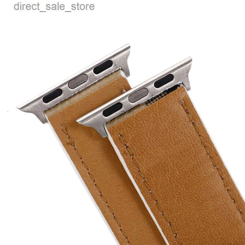 Luxury Apple Watch Band 38 40 41 42 44 45 46MM 49 Mm Flower Leather Watchs Strap Wristband for Iwatch Ultra 9 8 7 6 5 4 3 2 1 SE Designer Apple Watchband