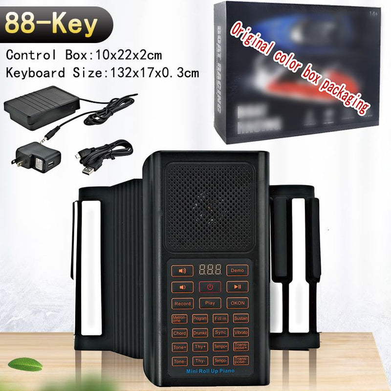 Baby Music Sound Toys Electronic Hand Roll Piano 49 61 88 Key Beginner Keyboard Instruments Kids Learning Toys for Children Boys Musical Girls Music 230629