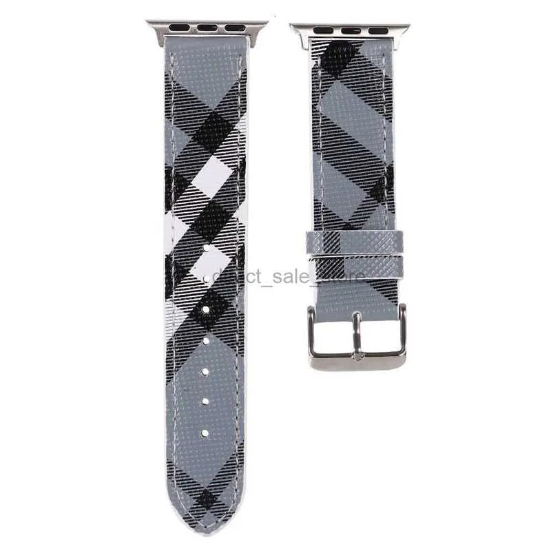 Luxury Apple Watch Band 38 40 41 42 44 45 46MM 49 Mm Flower Leather Watchs Strap Wristband for Iwatch Ultra 9 8 7 6 5 4 3 2 1 SE Designer Apple Watchband
