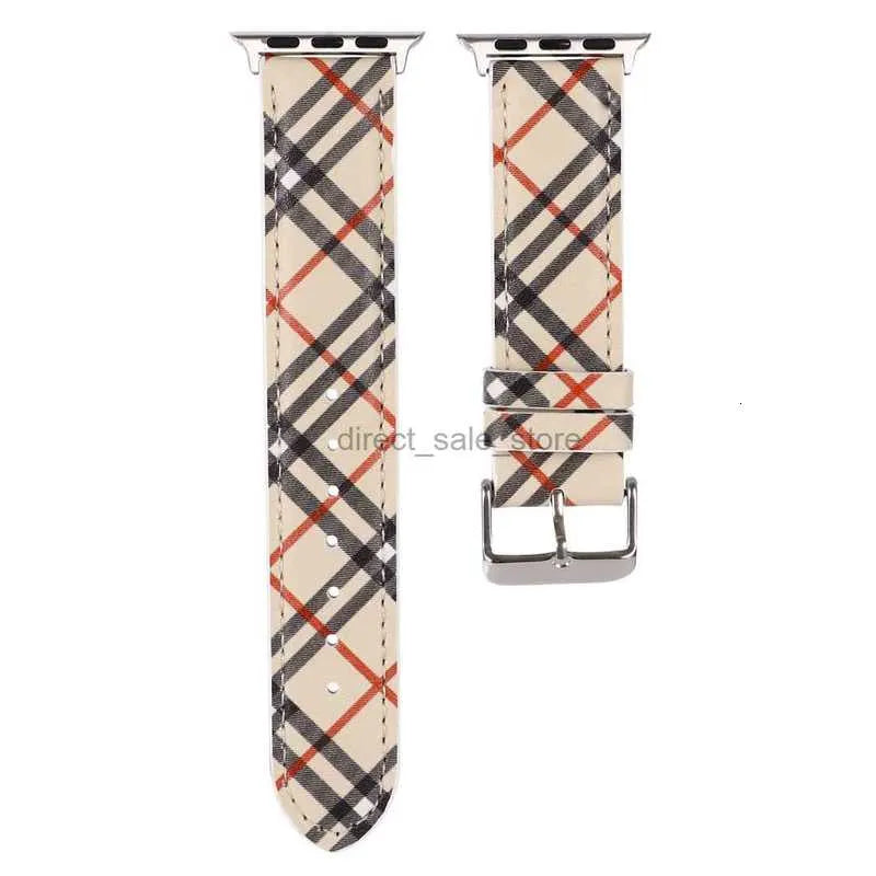 Luxury Apple Watch Band 38 40 41 42 44 45 46MM 49 Mm Flower Leather Watchs Strap Wristband for Iwatch Ultra 9 8 7 6 5 4 3 2 1 SE Designer Apple Watchband