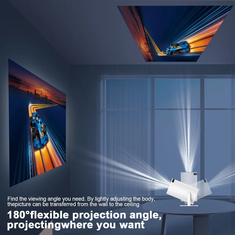 Projector 4K HD Android14 HY300 Pro Wifi6 290ANSI Allwinner H726 BT5.4 1080P 1280*720P Cinema Outdoor Portable Projetor