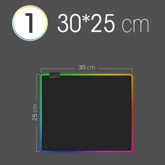 Mouse Pads Wrist Rests LED Light Mousepad RGB Keyboard Cover Desk-Mat Colorful Surface Mouse Pad Waterproof Multi-Size World Computer Gamer CS Dota W221011